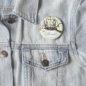 Vintage Bluebird Love Birds Hochzeiten Abzeichen Button (Beispiel)