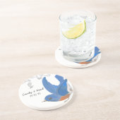 Vintage Bluebird-Untersetzer Getränkeuntersetzer (Seite)