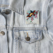 Vintage Bluebird-Wünsche Button (Beispiel)