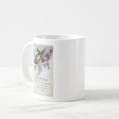 Vintage Bluebird-Wünsche Kaffeetasse (Vorderseite Links)