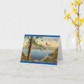 Vintage Bluebirds Geburtstags-Grußkarte Karte (Gelbe Blume)