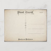 Vintage Bluebirds und Herz - Valentine Postkarte (Rückseite)