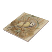 Vintage Bluetit-Illustration Fliese (Seite)