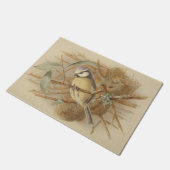 Vintage Bluetit-Illustration Fußmatte (Schrägansicht)