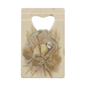 Vintage Bluetit-Illustration Geldbeutel Flaschenöffner (Rückseite)