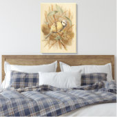 Vintage Bluetit-Illustration Leinwanddruck (Insitu (Schlafzimmer))