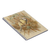 Vintage Bluetit-Illustration Notizblock (Rechte Seite)
