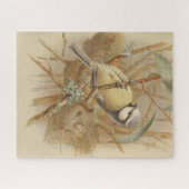Vintage Bluetit-Illustration Puzzle (Horizontal)