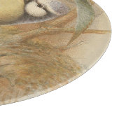 Vintage Bluetit-Illustration Schneidebrett (Ecke)