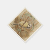 Vintage Bluetit-Illustration Serviette (Ecke)