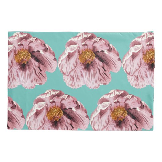 Vintage blühende Pfoten Kissenbezug (Rückseite)