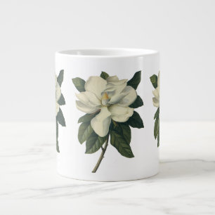 Vintage blühende weiße Magnolienblüten Jumbo-Tasse