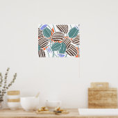 Vintage Blume A Kleine Poster (Küche)