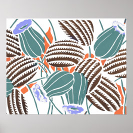 Vintage Blume A Kleine Poster