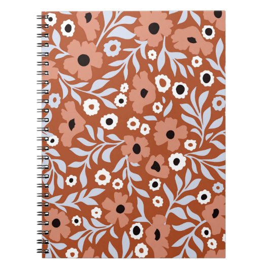 Vintage Blume: abstrakter Hintergrund. Notizblock (Vorderseite)
