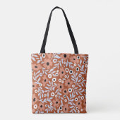 Vintage Blume: abstrakter Hintergrund. Tasche (Rückseite)