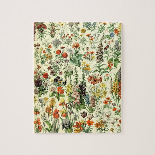 Vintage Blume Alte Illustration Kunst Puzzle (Vertikal)