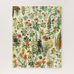 Vintage Blume Alte Illustration Kunst Puzzle