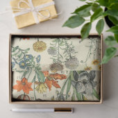 Vintage Blume Antike botanische Flora Seidenpapier (Geschenk)