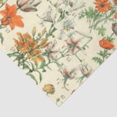 Vintage Blume Antike botanische Flora Seidenpapier (Ausschnitt)