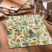 Vintage Blume Antike botanische Flora