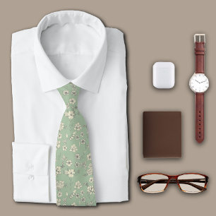 Vintage Blume Antike grüne Persönlichkeit erste Krawatte