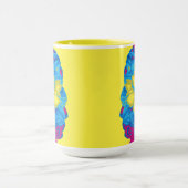 Vintage Blume Art Tasse (Zentrum)