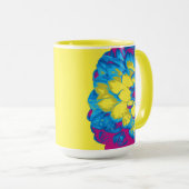 Vintage Blume Art Tasse (VorderseiteRechts)