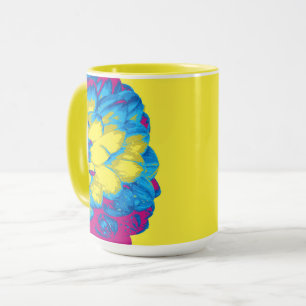 Vintage Blume Art Tasse