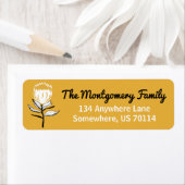 Vintage Blume aus dem Mittelalter und Senfgelb (Insitu)