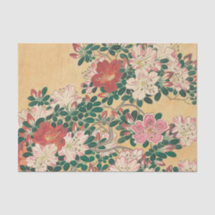 Vintage Blume Azalea Japanische Malerei Seidenpapier