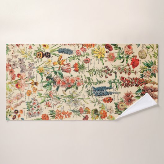 Vintage Blume Badehandtuch (Badehandtuch)