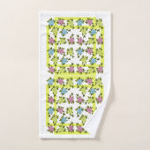 Vintage Blume Badhandtuch Set (Handtuch)