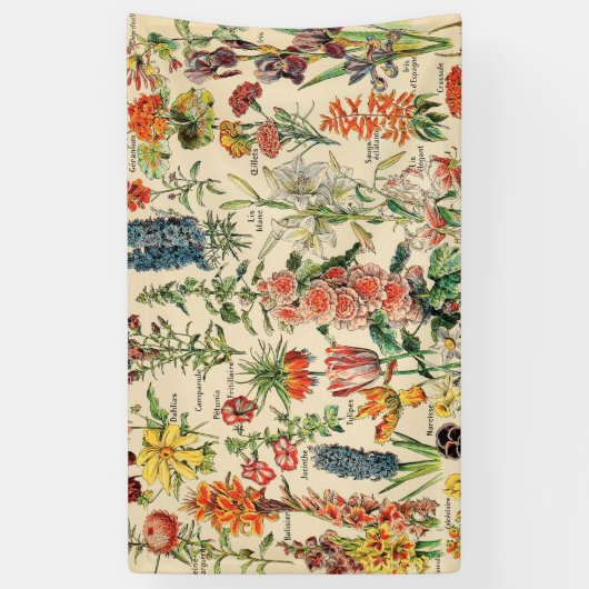 Vintage Blume Banner (Vertikal)