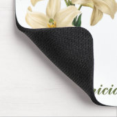 Vintage Blume, benutzerdefinierte Monogramm-Maus Mousepad (Ecke)