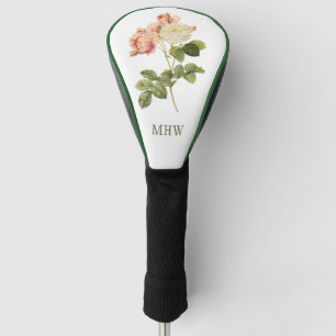 Vintage Blume, benutzerdefinierte Monogramm-Treibe Golf Headcover