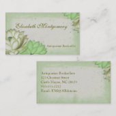 Vintage Blume Berufliche Visitenkarten Visitenkarte (Vorne/Hinten)