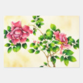 Vintage Blume Blumenbeutelpapier Geschenkpapier Set (Vorderseite 2)