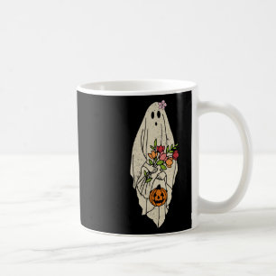 Vintage Blume Blumenghost Niedlich SonnenHalloween Kaffeetasse