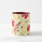 Vintage Blume Blumenkunst Tasse Cup (Zentrum)