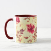 Vintage Blume Blumenkunst Tasse Cup (Links)