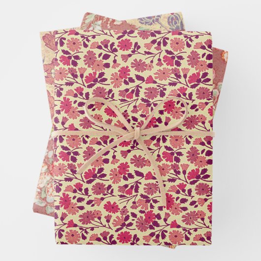 Vintage Blume Blumenmuster-Wrapper Geschenkpapier Set (Beispiel)