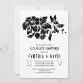 Vintage Blume Blumenzwiebeln Dusche Einladung (Vorderseite)