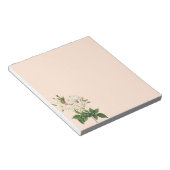 Vintage Blume Blütenrot Noisette Rose Redoute Notizblock (angewinkelt)