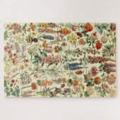 Vintage Blume Botanische Blumendiagramme Puzzle (Horizontal)