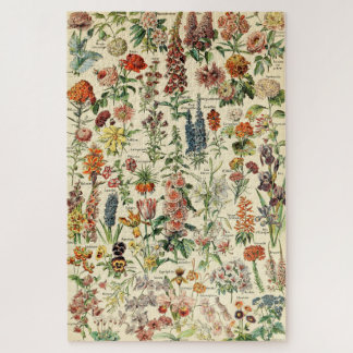 Vintage Blume Botanische Blumendiagramme Puzzle