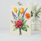 Vintage Blume Bouquet (Stehend Vorderseite)