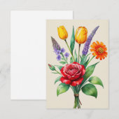Vintage Blume Bouquet (Vorne/Hinten)