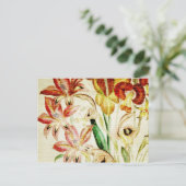 Vintage Blume Bouquet 5 Postkarte (Stehend Vorderseite)