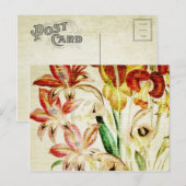 Vintage Blume Bouquet 5 Postkarte (Vorne/Hinten)